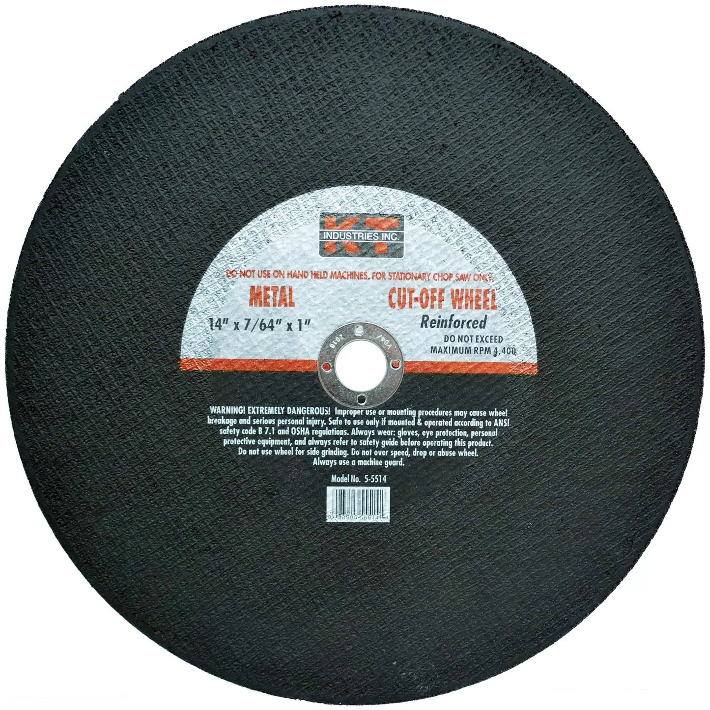 14 x 7/64 x 1 Metal Cut - Off Wheel - QC Supply -