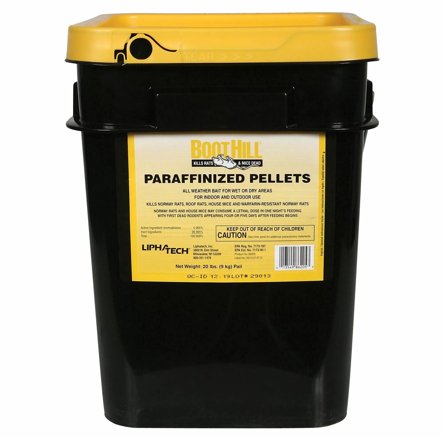 BootHill Rat & Mouse Pellet Bait - 20 lb Bucket