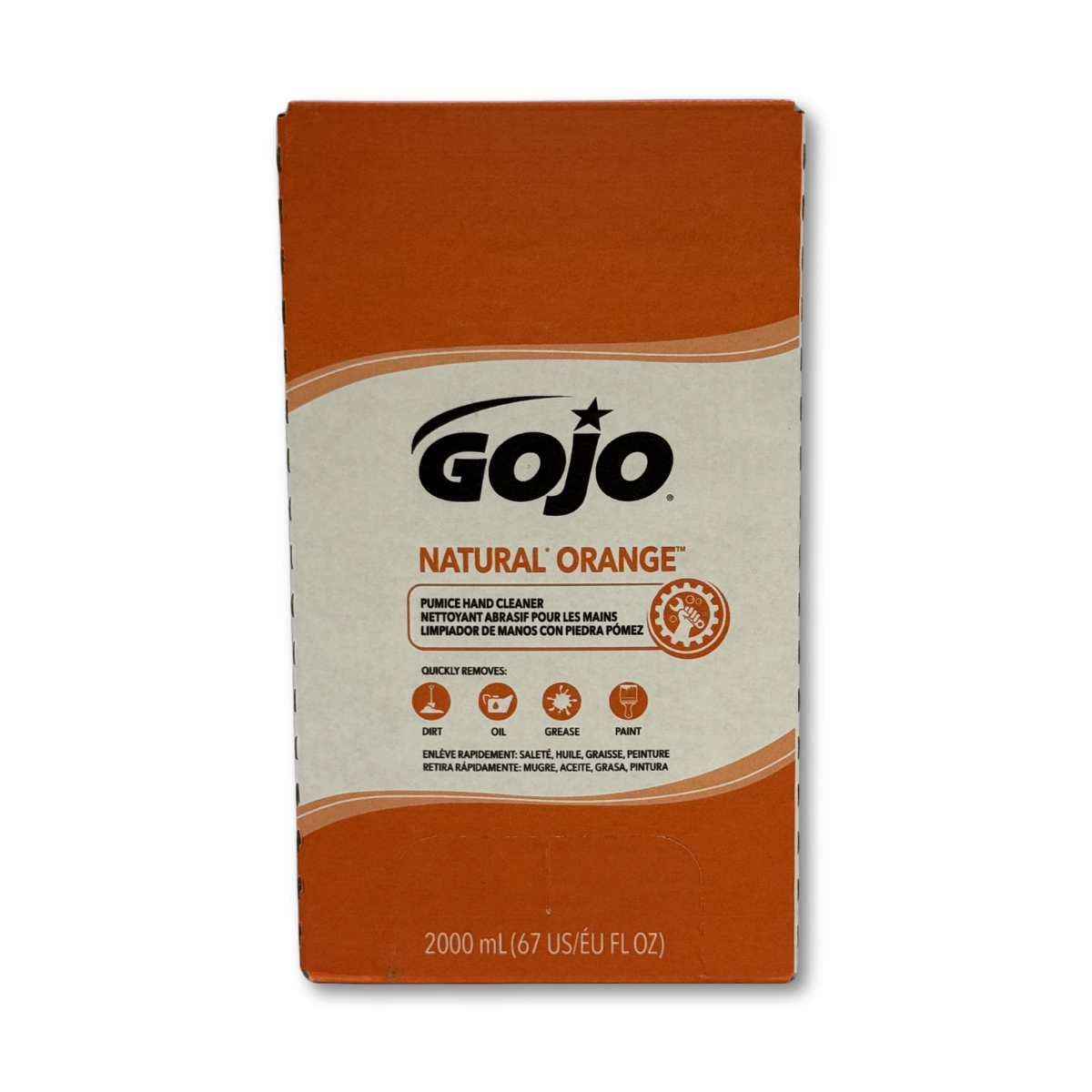 GOJO® Natural* Orange™ Pumice Hand Cleaner - 2000 mL Refill
