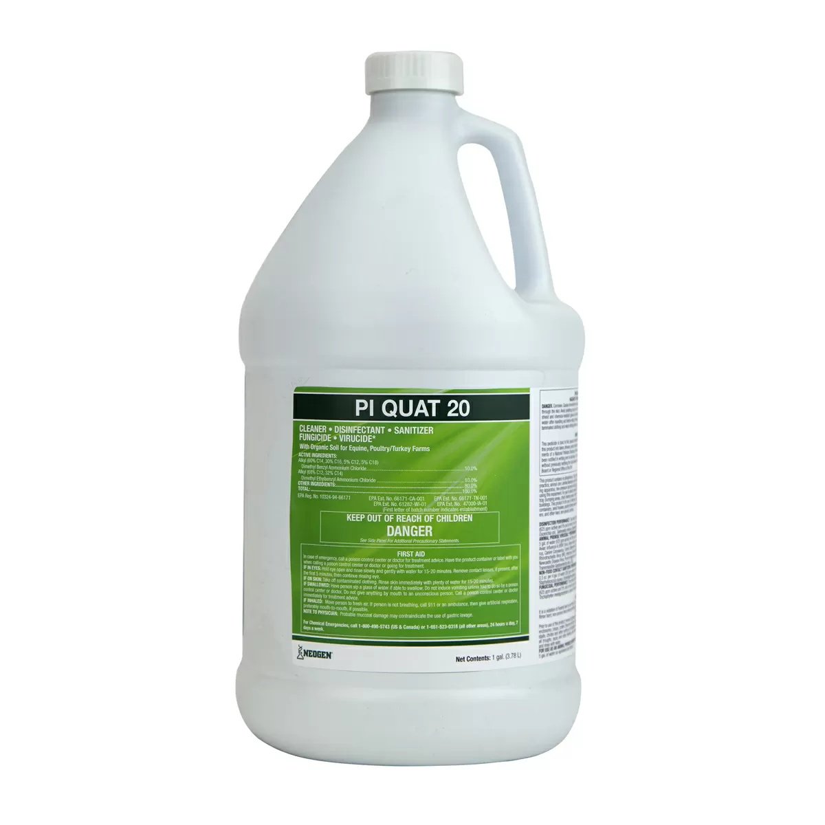 Neogen PI Quat 20 Disinfectant 55 Gal Drum QC Supply