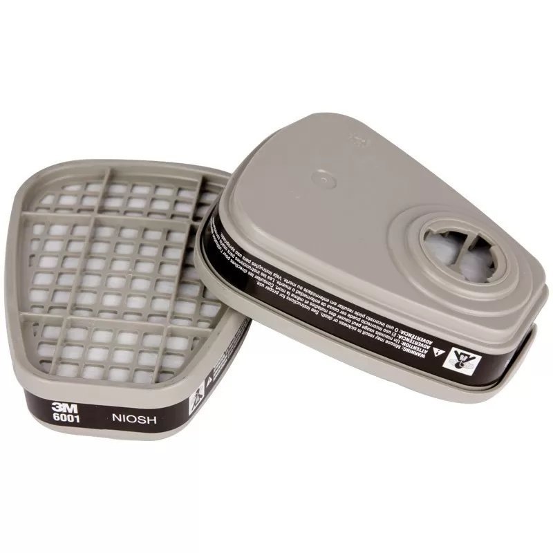 3M™ 6000 Respirator Organic Vapor Cartridges - One Pair - QC Supply -