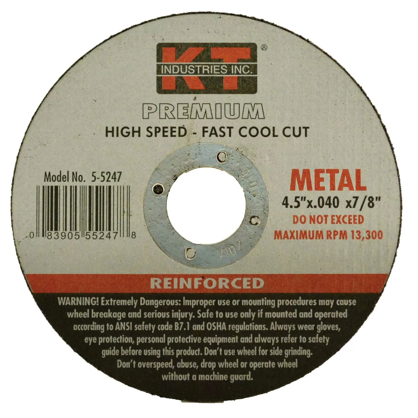 4 1/2 x 7/8 x .040 Quick Cut - Off Wheel - QC Supply -