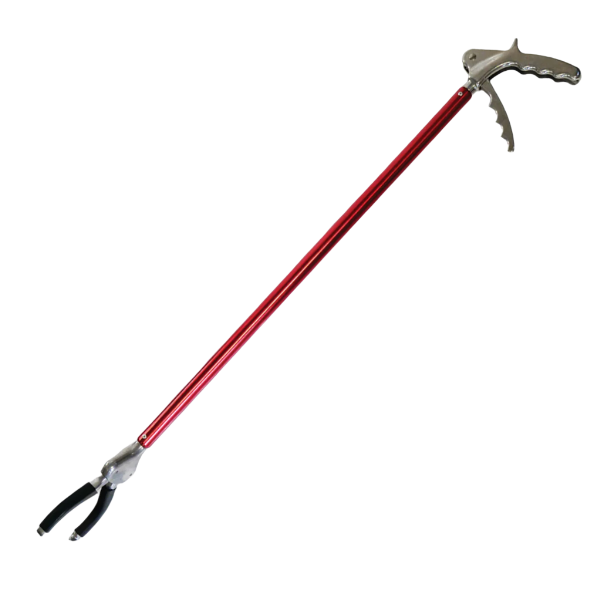 Animal grabber red shaft on a white background