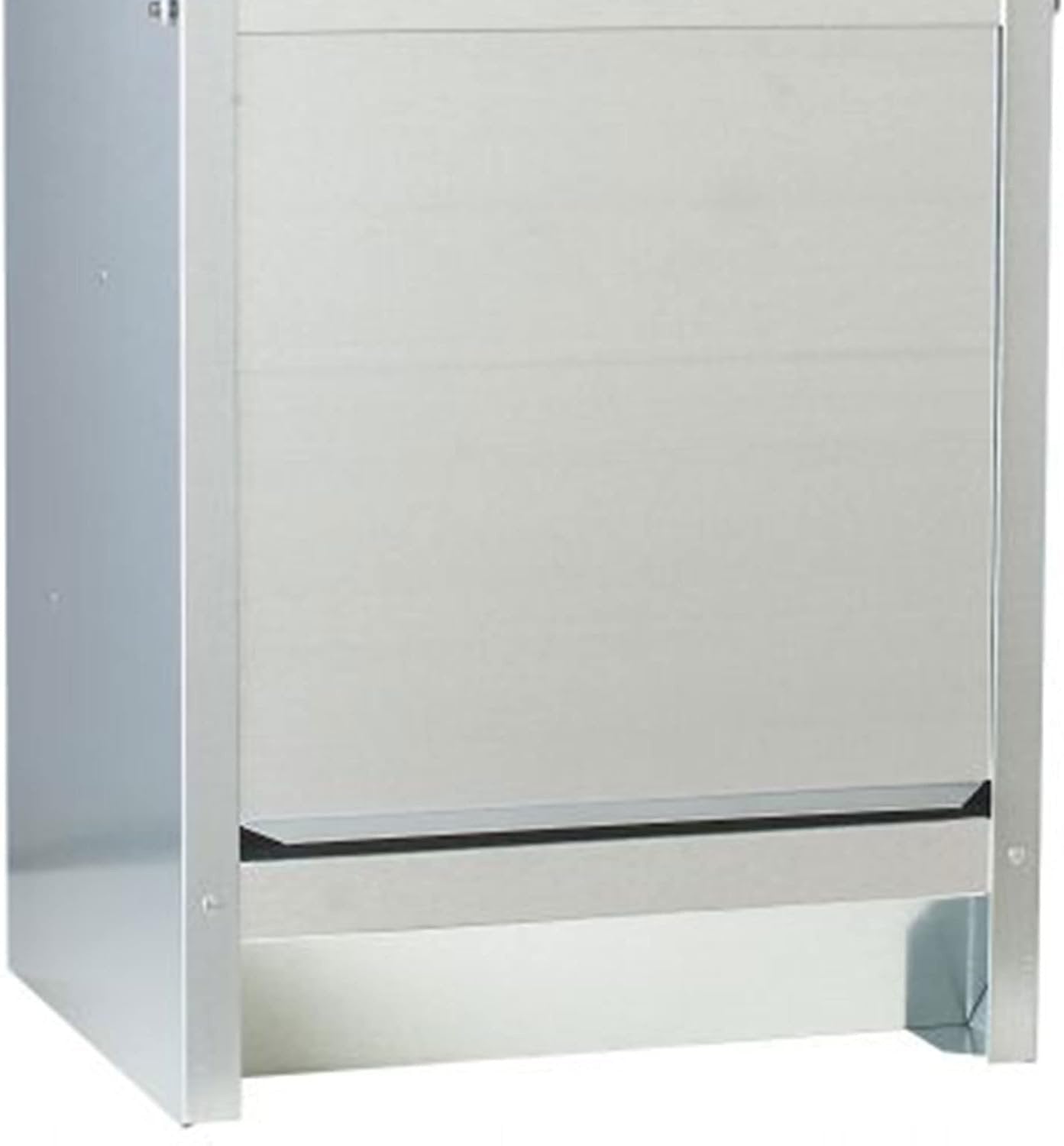 Pet Lodge Galvanized Steel Automatic Dog Feeder – 25 lb / 50 lb