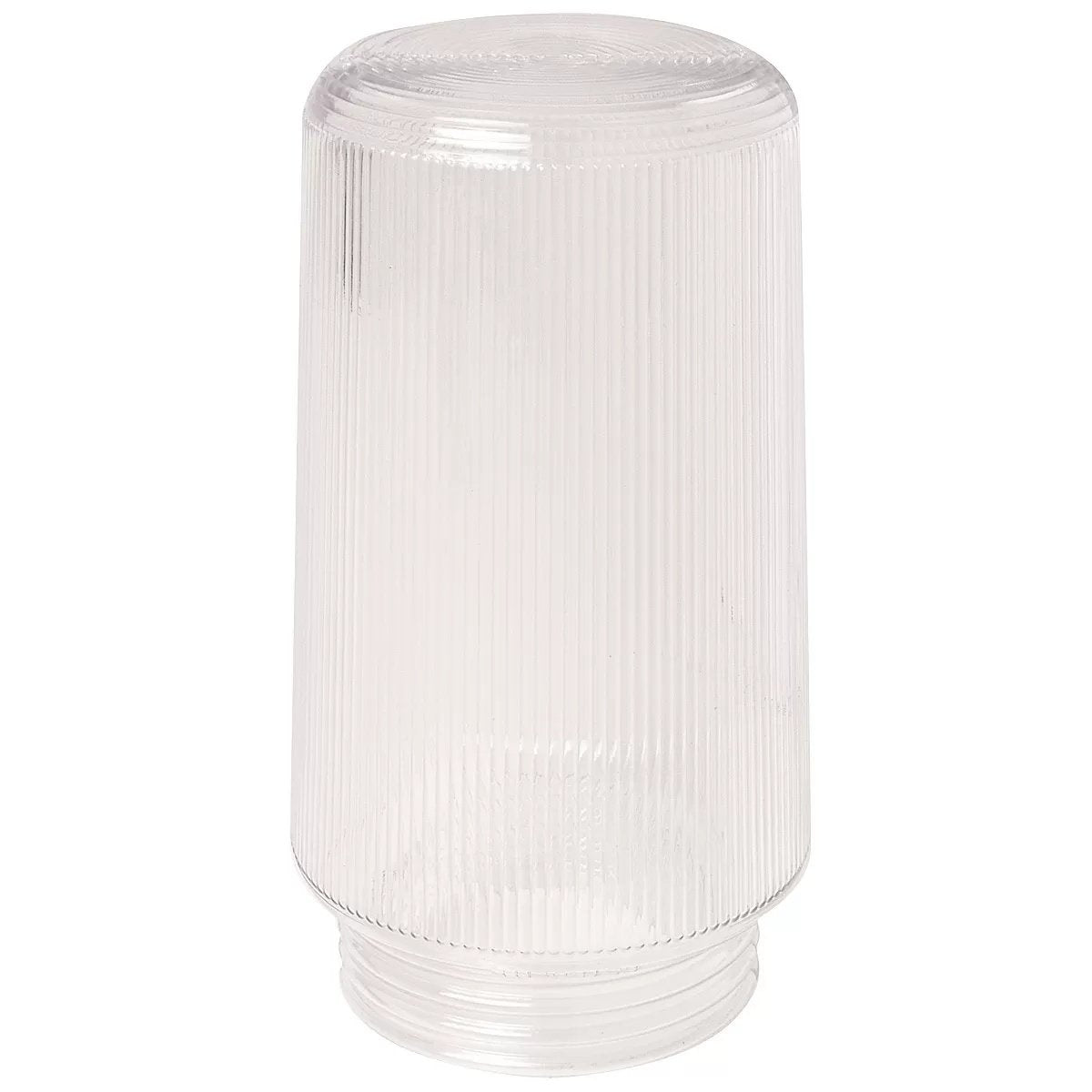 6" Clear Prismatic Plastic Globe - QC Supply -