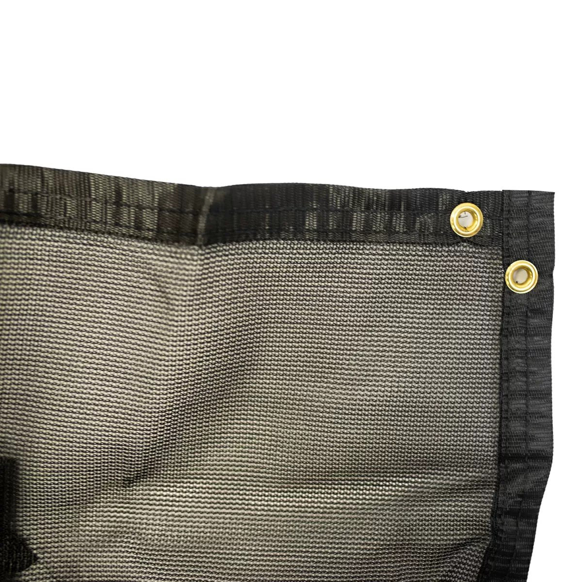 70% Black Knit Shade Material - 12' x 20' - QC Supply -