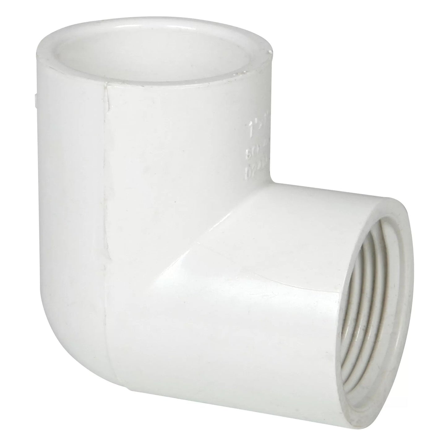 90°PVC Elbow - 1 - 1/2" (Slip x FPT) - QC Supply -