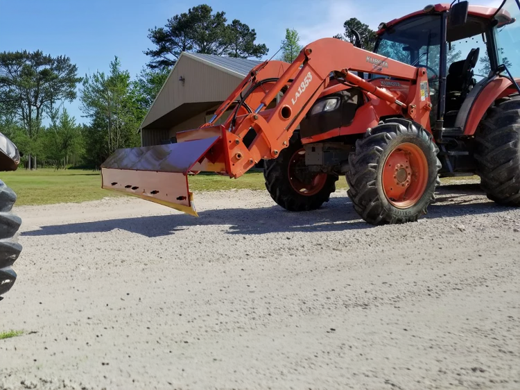 Litter Level 10 ft. Wide Corner Blade with Skid Steer Quick Attach