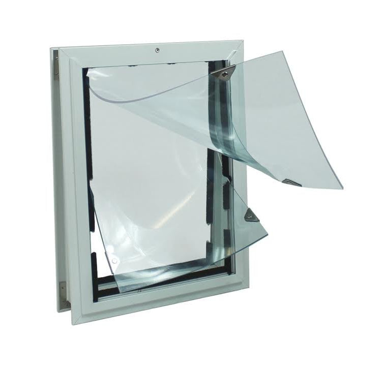 Security Boss Standard Dual Flap Door Mount Pet Door - Small (7" x 11")