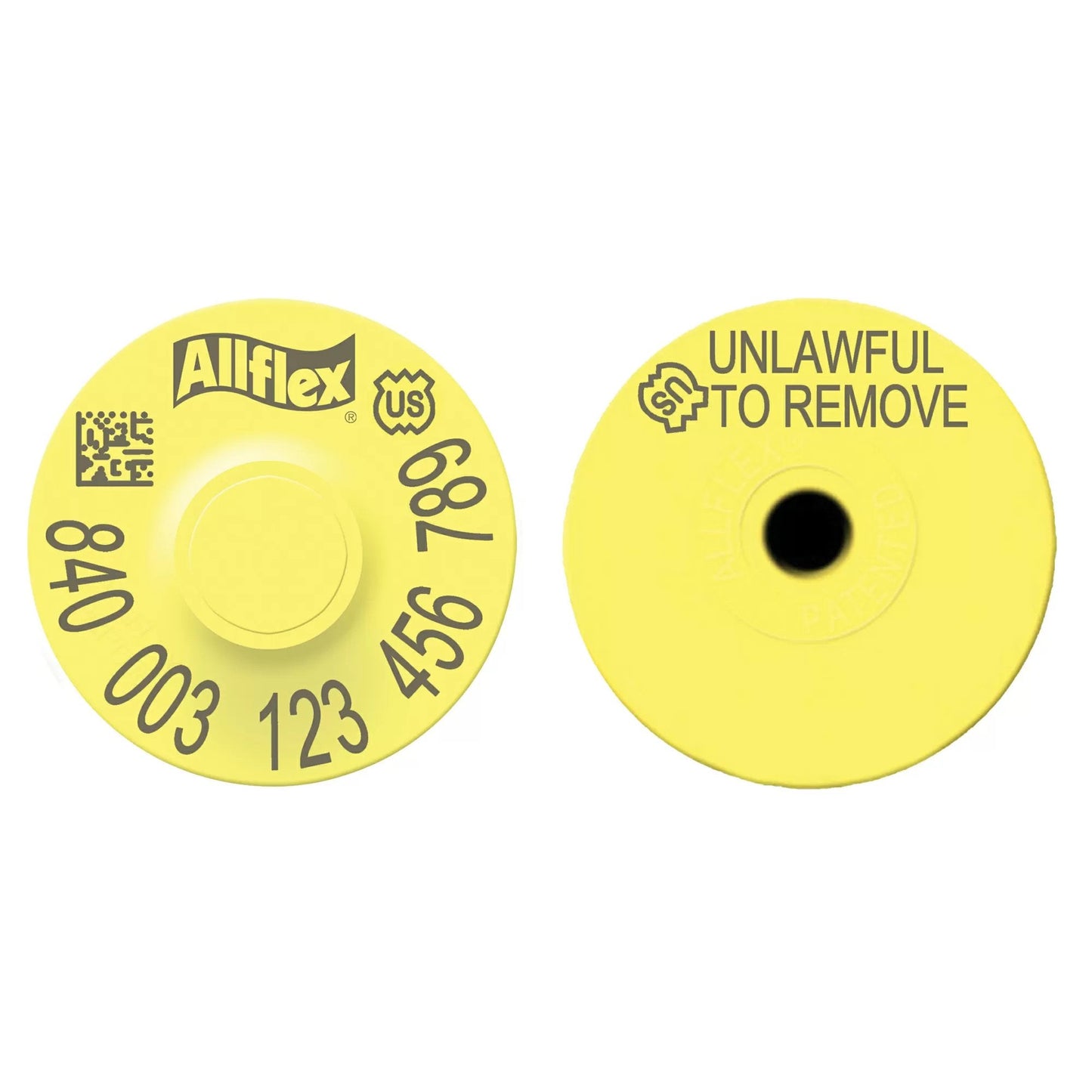Allflex® 840 Global Small Round Swine Premise ID Ear Tags - QC Supply -