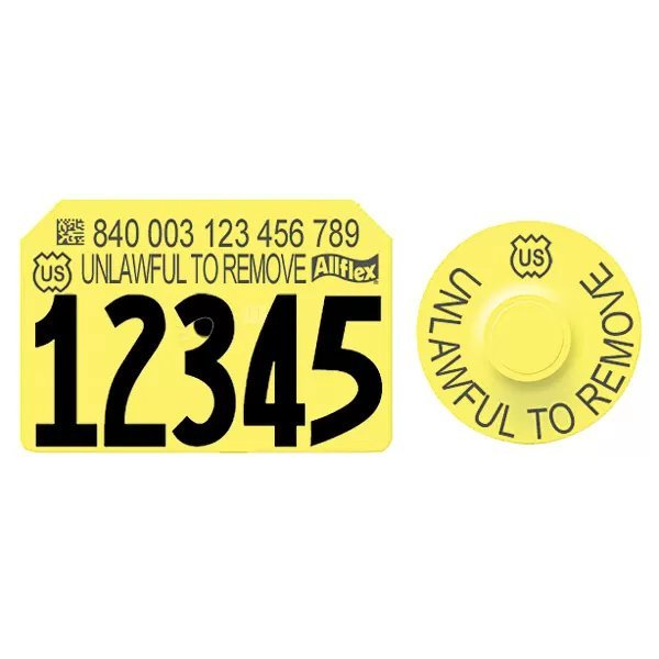 Allflex® 840 Integra™ Livestock Ear Tags - 25/Bag - QC Supply -