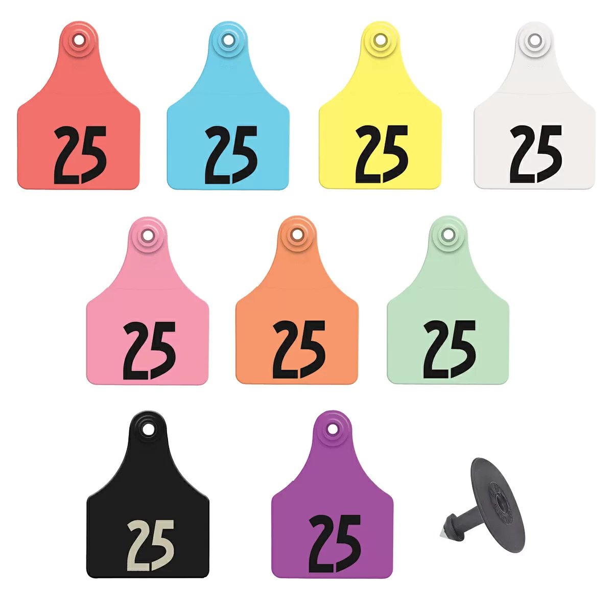 Allflex® Global Large Beef & Dairy Numbered Ear Tags - 25/Bag - QC Supply -