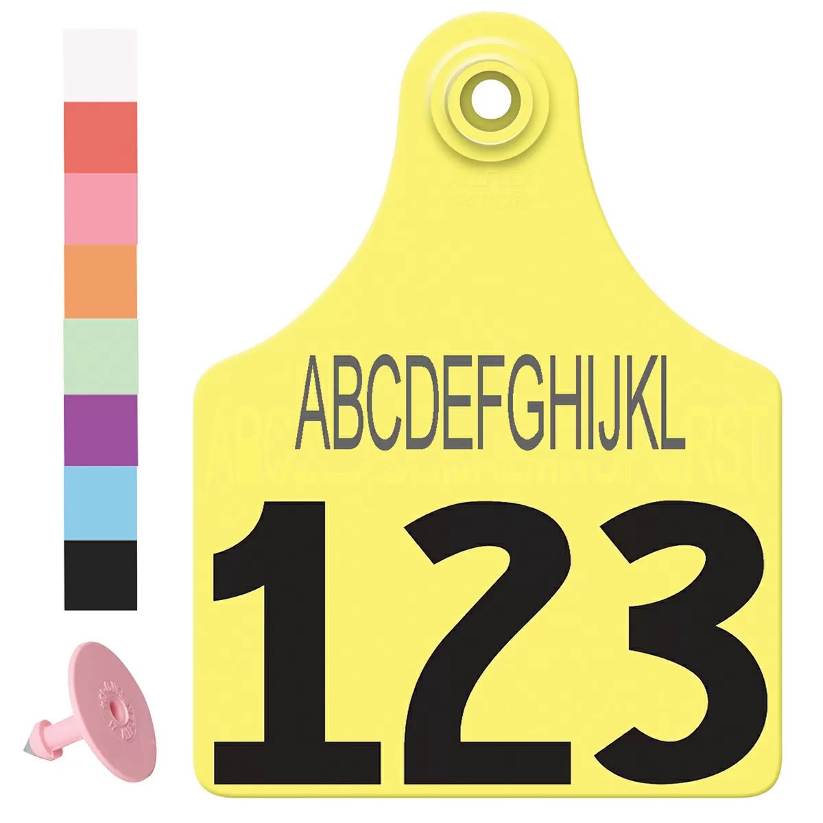 Allflex® Global Maxi Beef & Dairy Ear Tags - Line of Text & Numbered - 25/Bag - QC Supply -