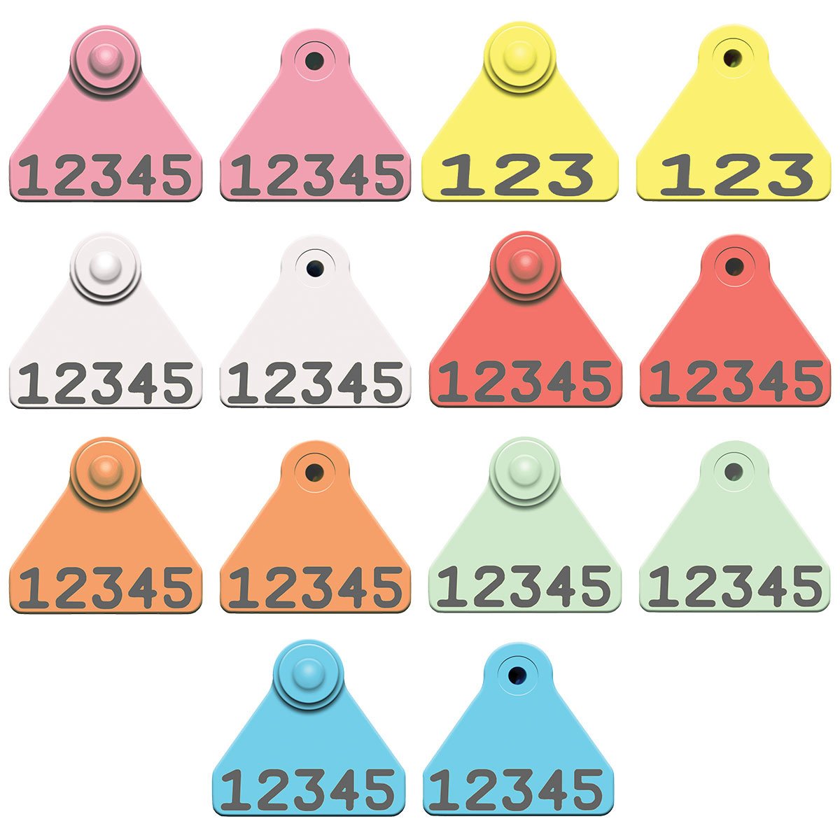 Allflex® Sheep Mini Tags 1 Line of Custom Numbers - QC Supply -