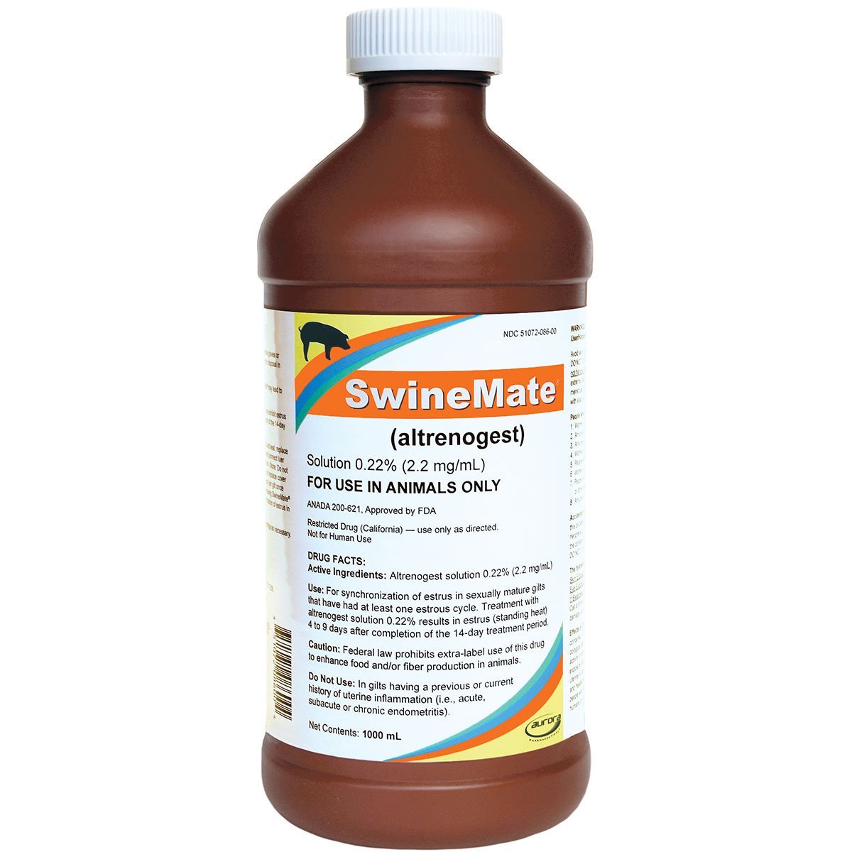 altrenogest SwineMate® Oral Progestin Solution - 1,000 mL - QC Supply -