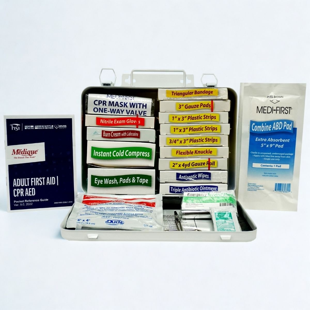 ANSI Class A 16 - Unit First Aid Kit with Plastic Case - QC Supply -