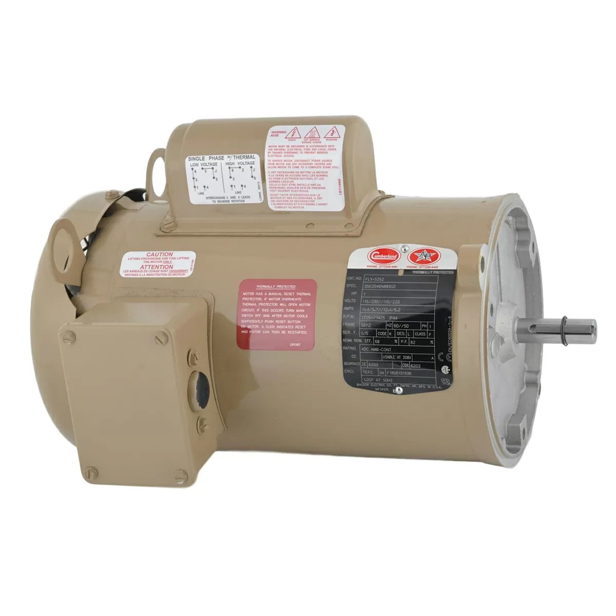AP® Auger Drive Motor - 1 HP - QC Supply -