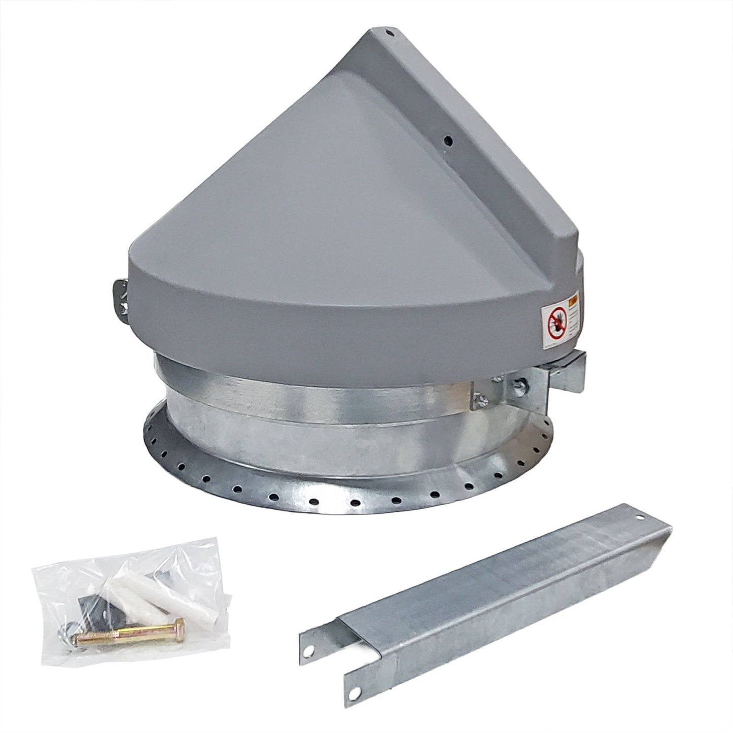 AP® BFT Lid with 40° Peak Ring & Hardware (BLK - 13101) - QC Supply -