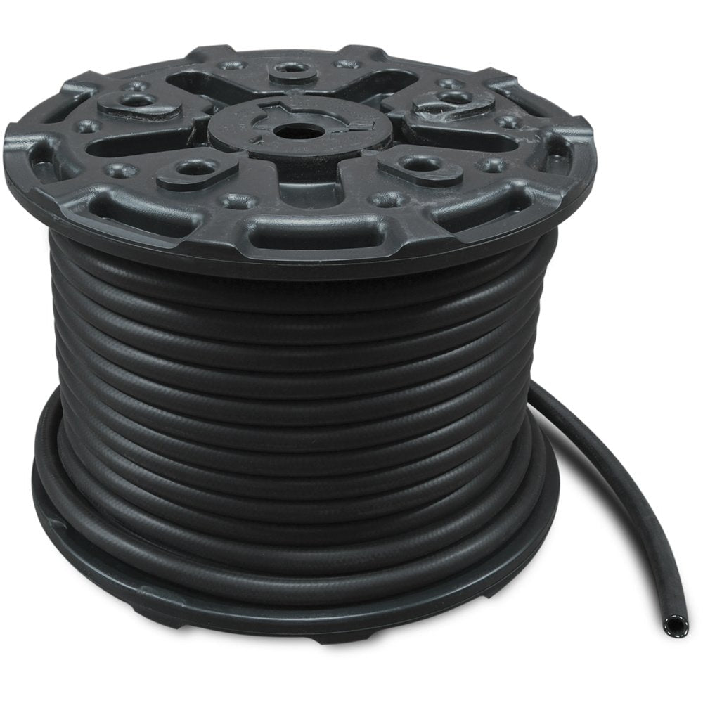 Apache 1/2" Black Multi - Purpose AG 200 PSI Hose 250' Reel - QC Supply -