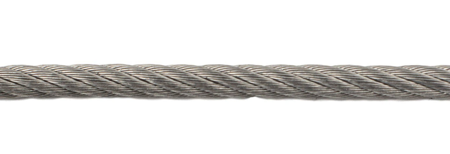 Beesley 1/16" 7 x 7 Stainless Cable - Sold by the foot - QC Supply -