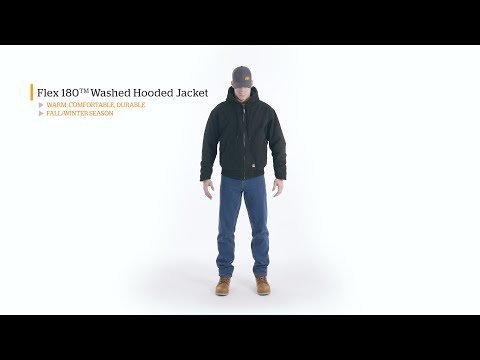 Berne® Flex 180 Washed Hooded Jacket - QC Supply -