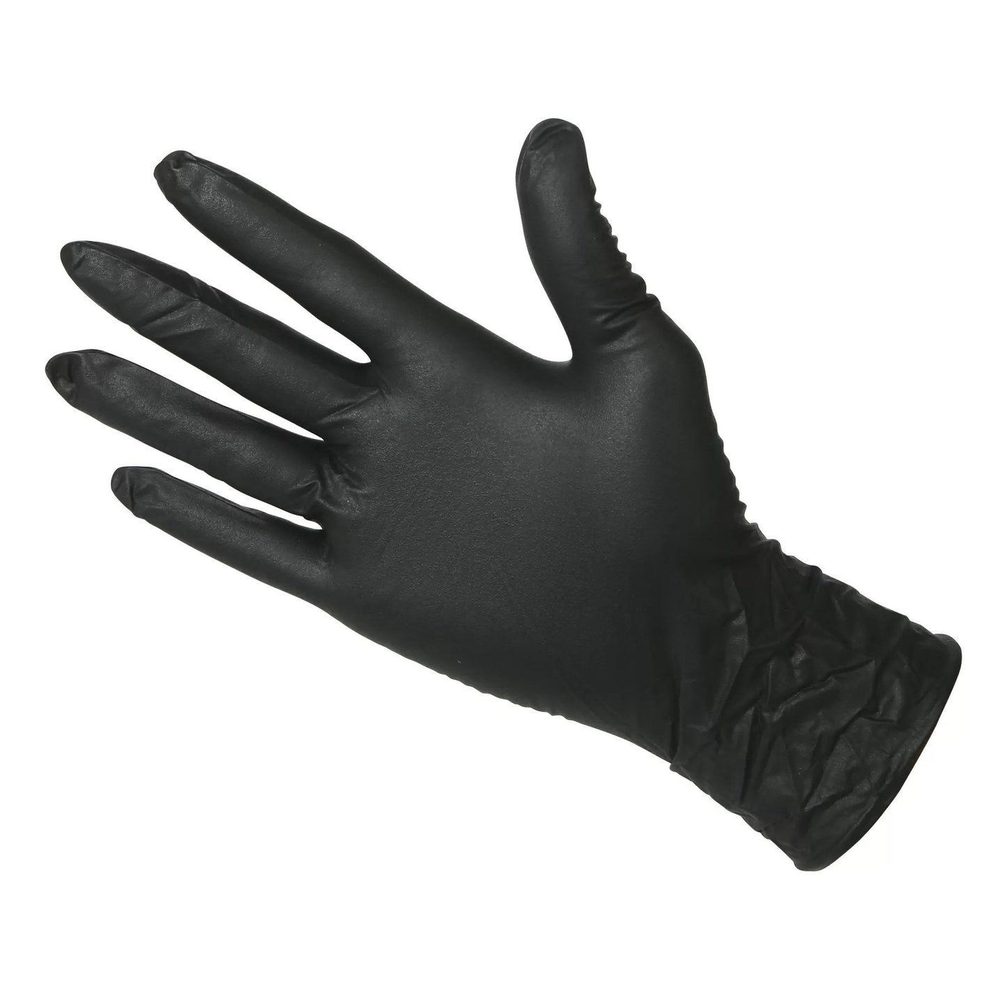 Black Nitrile Disposable Gloves - 4 Mil. - 100 Gloves/Box - QC Supply -