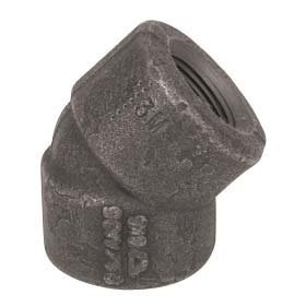 Black Pipe 45Вє Elbow - QC Supply -