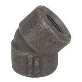 Black Pipe 45Вє Elbow - QC Supply -