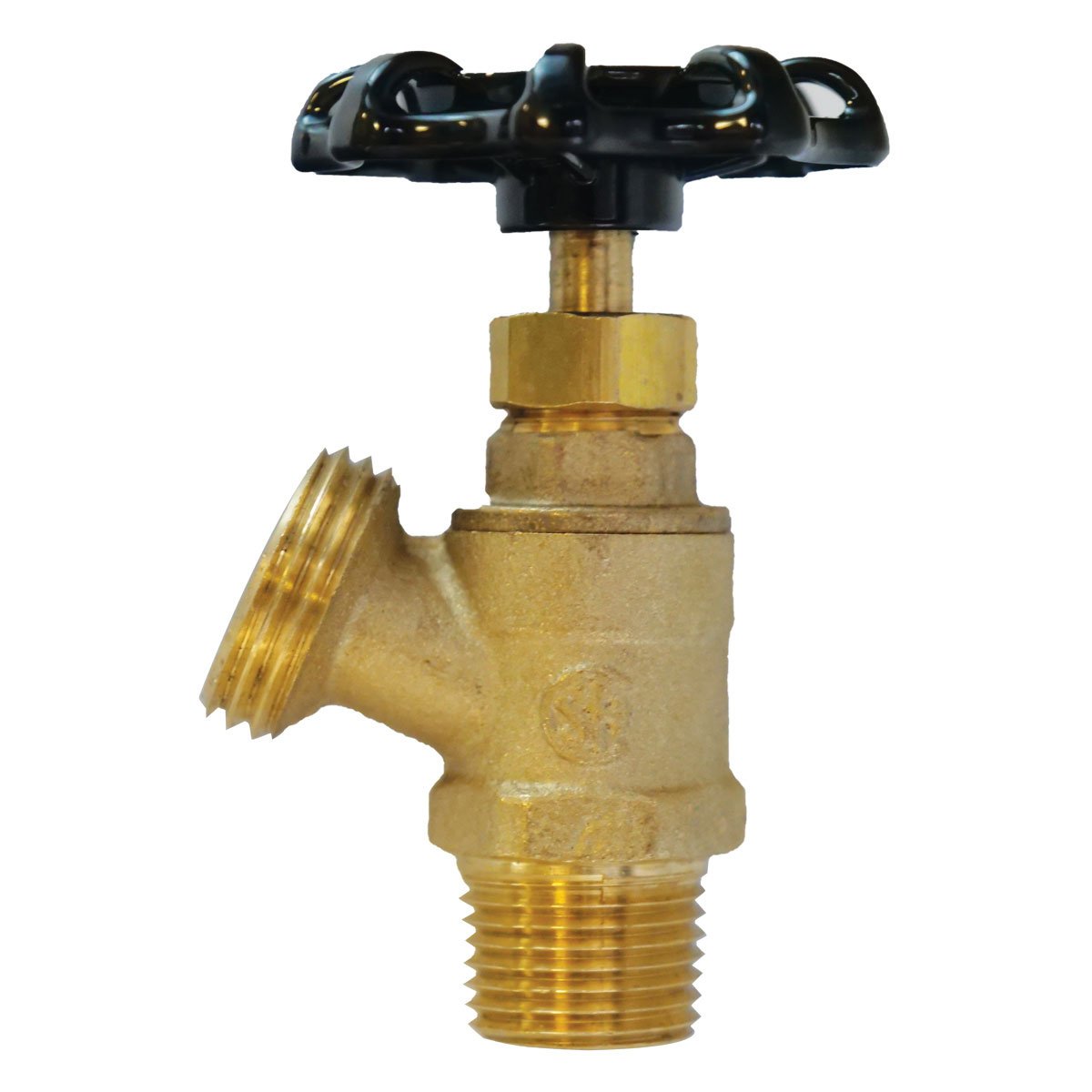 Brass Boiler Drain - 1/2" MPT x 3/4" GHT - QC Supply -