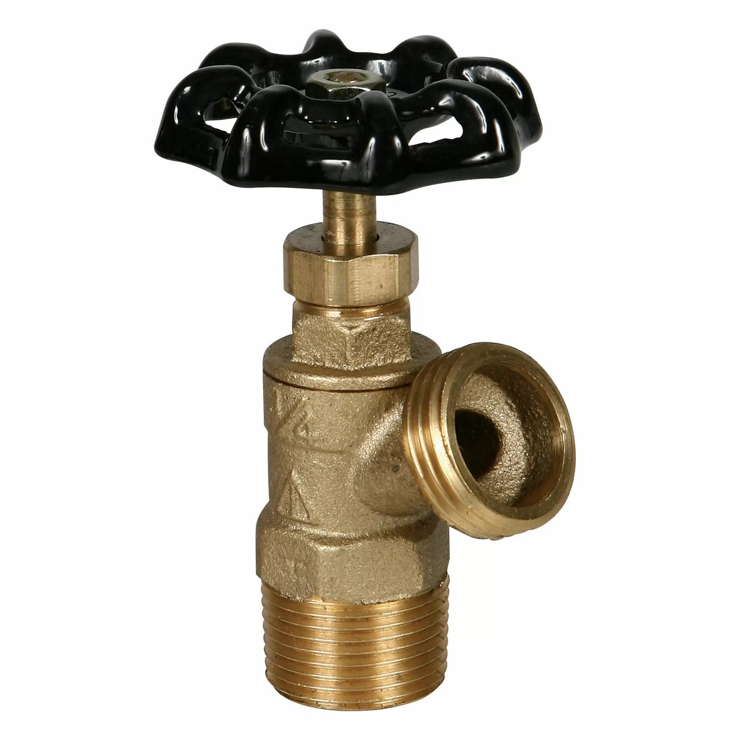 Brass Boiler Drain - 3/4" MPT x 3/4" GHT - QC Supply -
