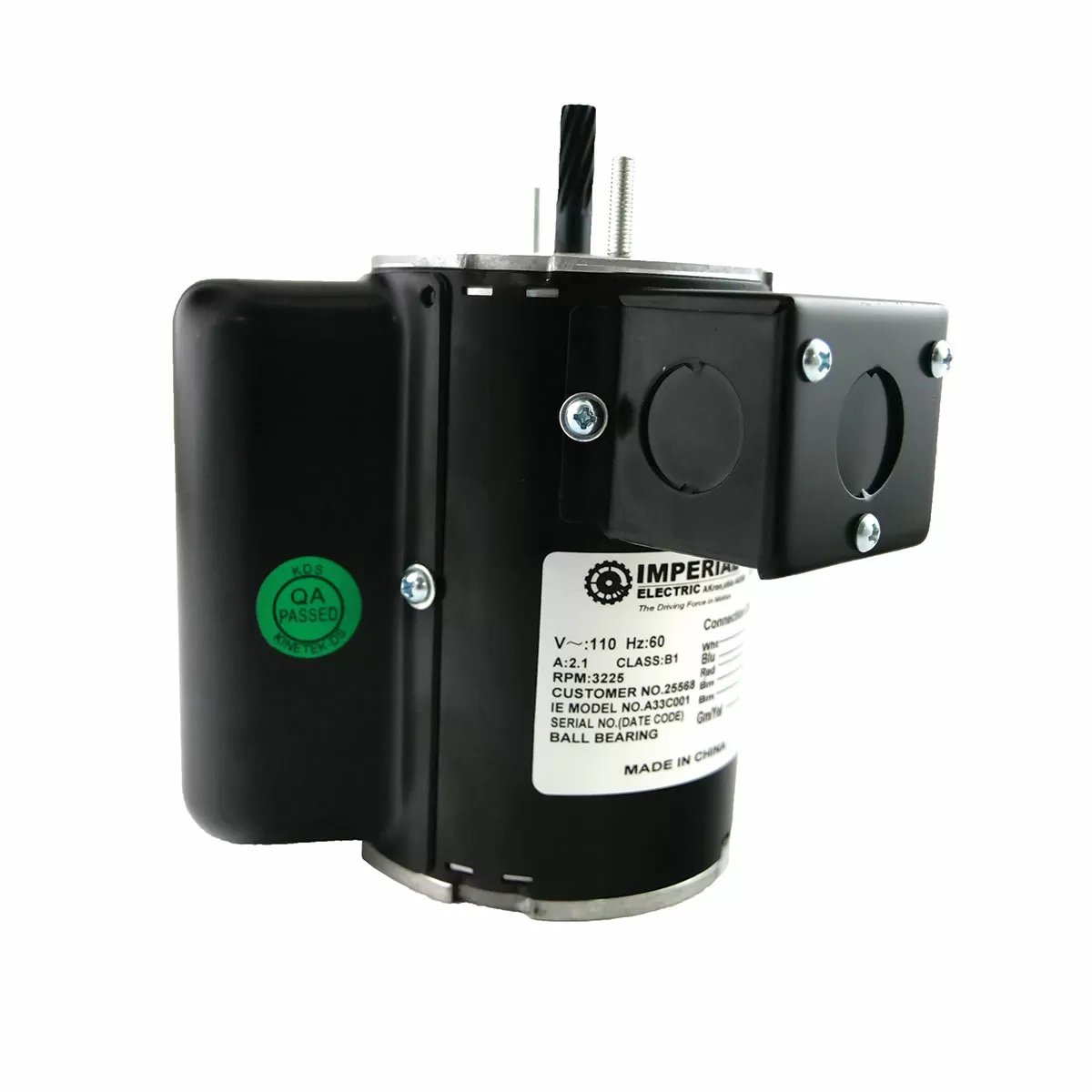 Burr Engineering Actuator Motor - 110 VDC - QC Supply -