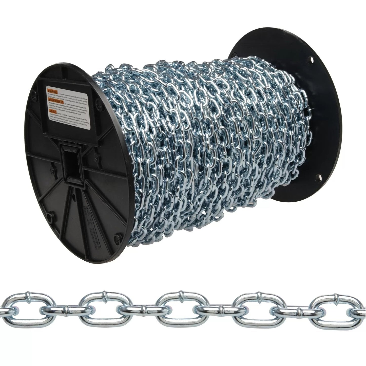 Campbell® #2 Straight Link Machine Chain, Zinc Plated - QC Supply -