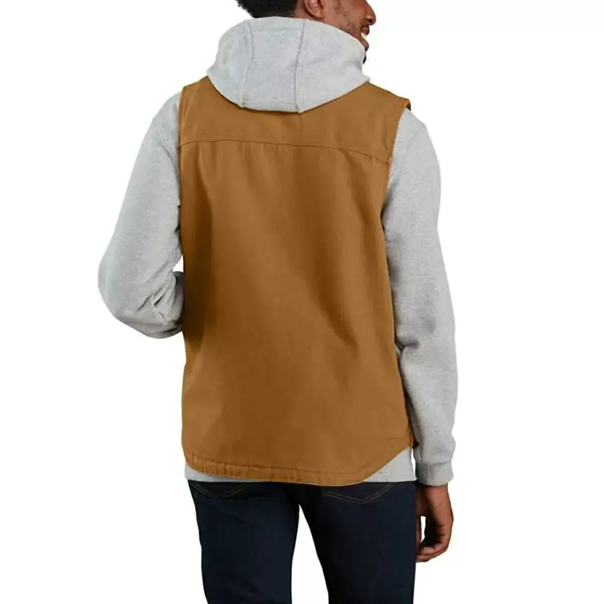 Carhartt® Loose Fit Washed Duck Sherpa - Lined Mock - Neck Vest - QC Supply -