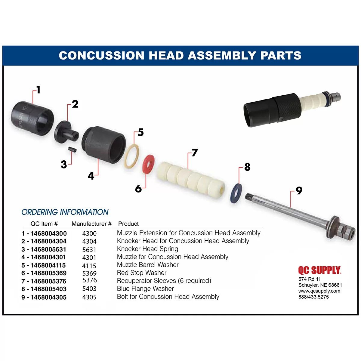 CASH® Special Casualty Knocker Head Assembly - QC Supply -