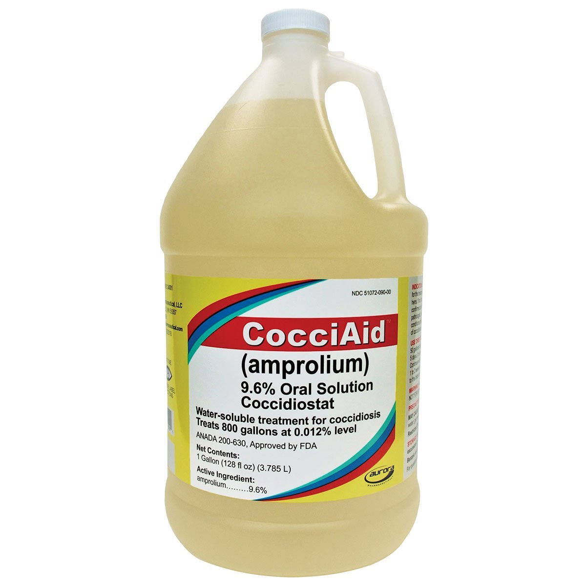 CocciAid® Amprolium 9.6% Oral Solution - 1 Gallon - QC Supply -