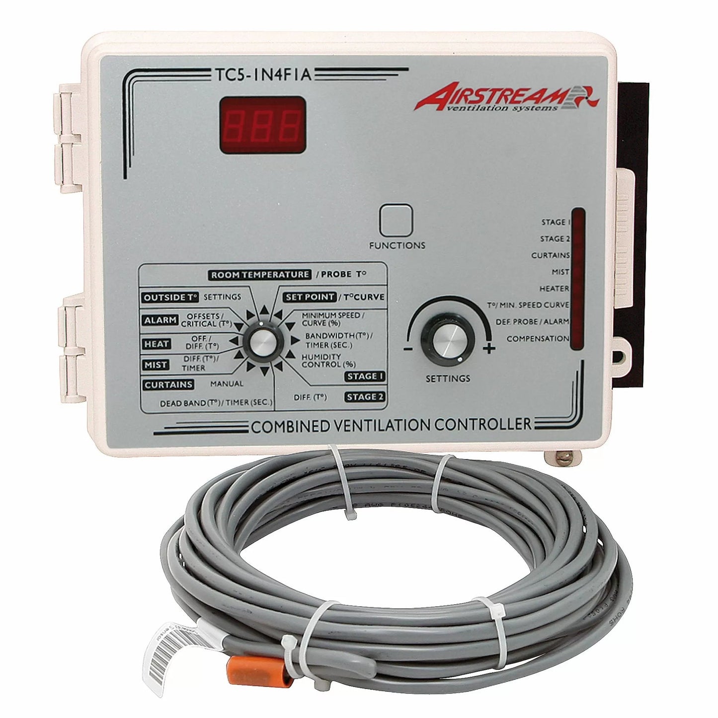 Combo Natural Vent Control (1 Heat) for Airstream TC5 Series - QC Supply -