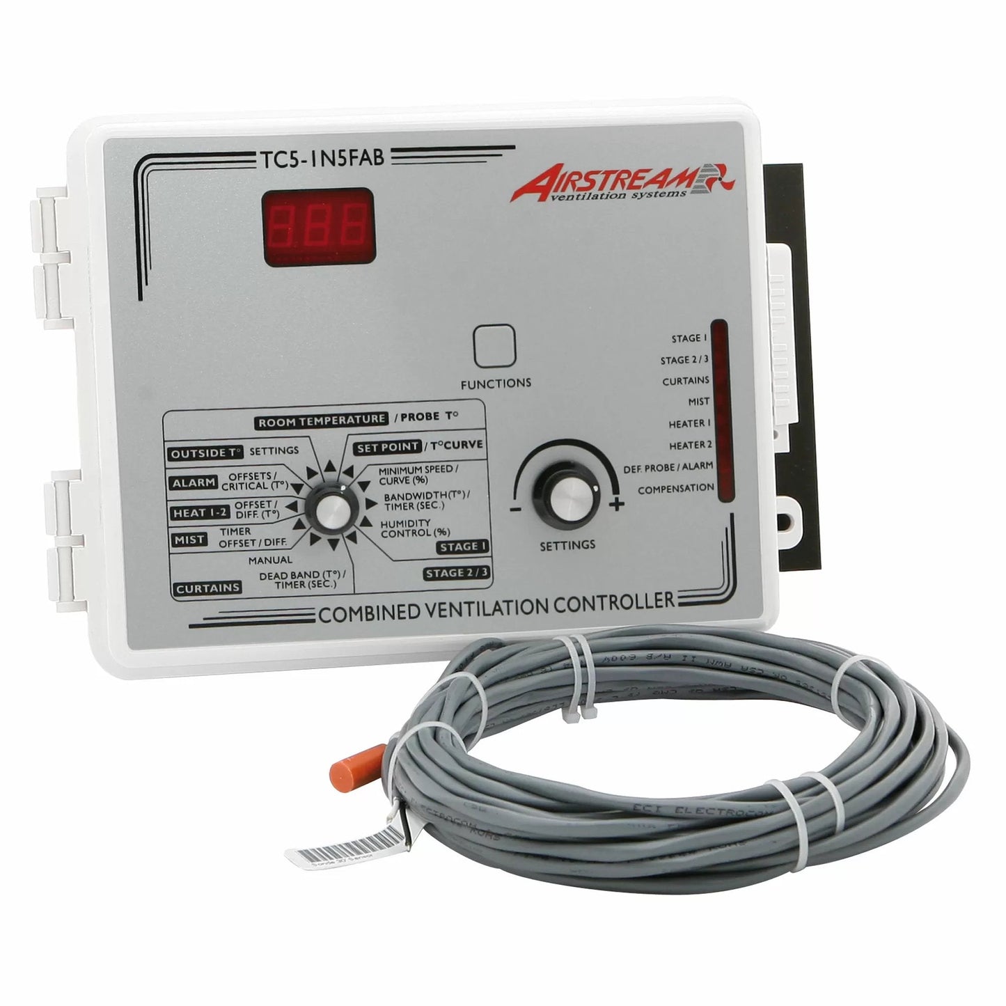 Combo Natural Vent Control (1 or 2 Heat) for Airstream TC5 Series - QC Supply -