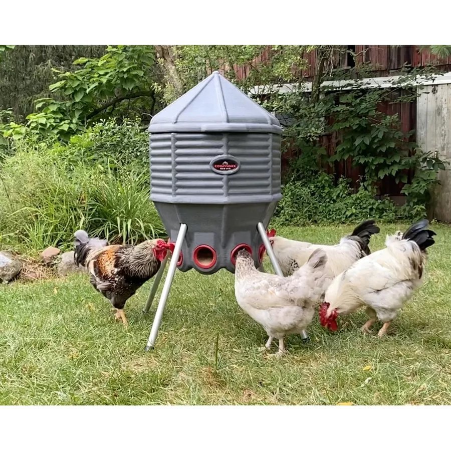 CoopWorx Chicken Feed Silo - Adjustable Legs - QC Supply -