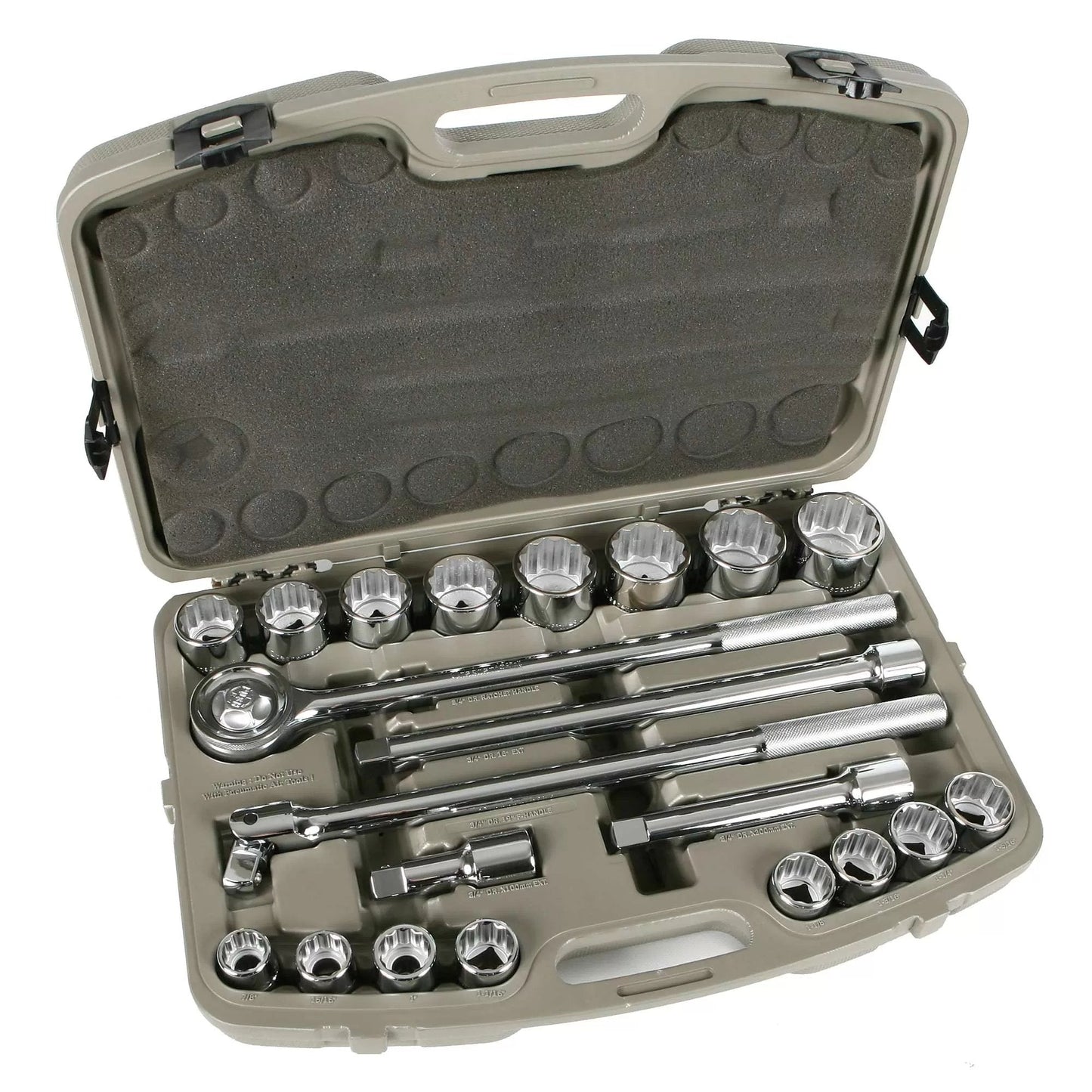 Crescent® 21 - Piece 3/4" Socket Set - QC Supply -