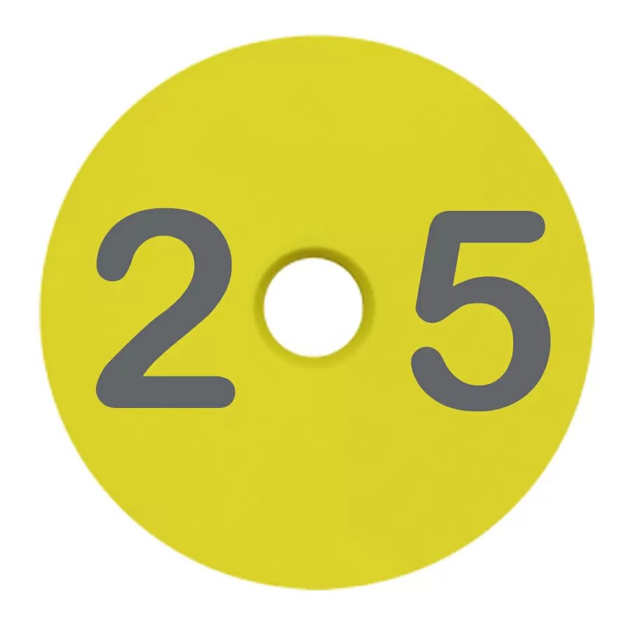 Destron Fearing™ Duflex® Small Round Piglet Numbered Ear Tags - 25/Bag - QC Supply -