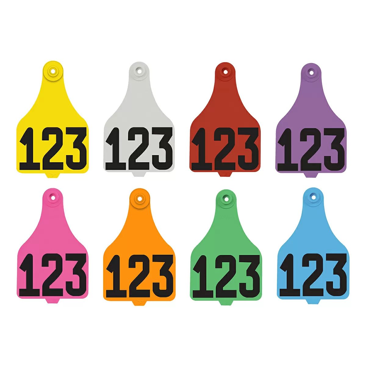 Destron Fearing™ Duflex® X - Large Cattle Numbered Ear Tags - 25/Bag - QC Supply -
