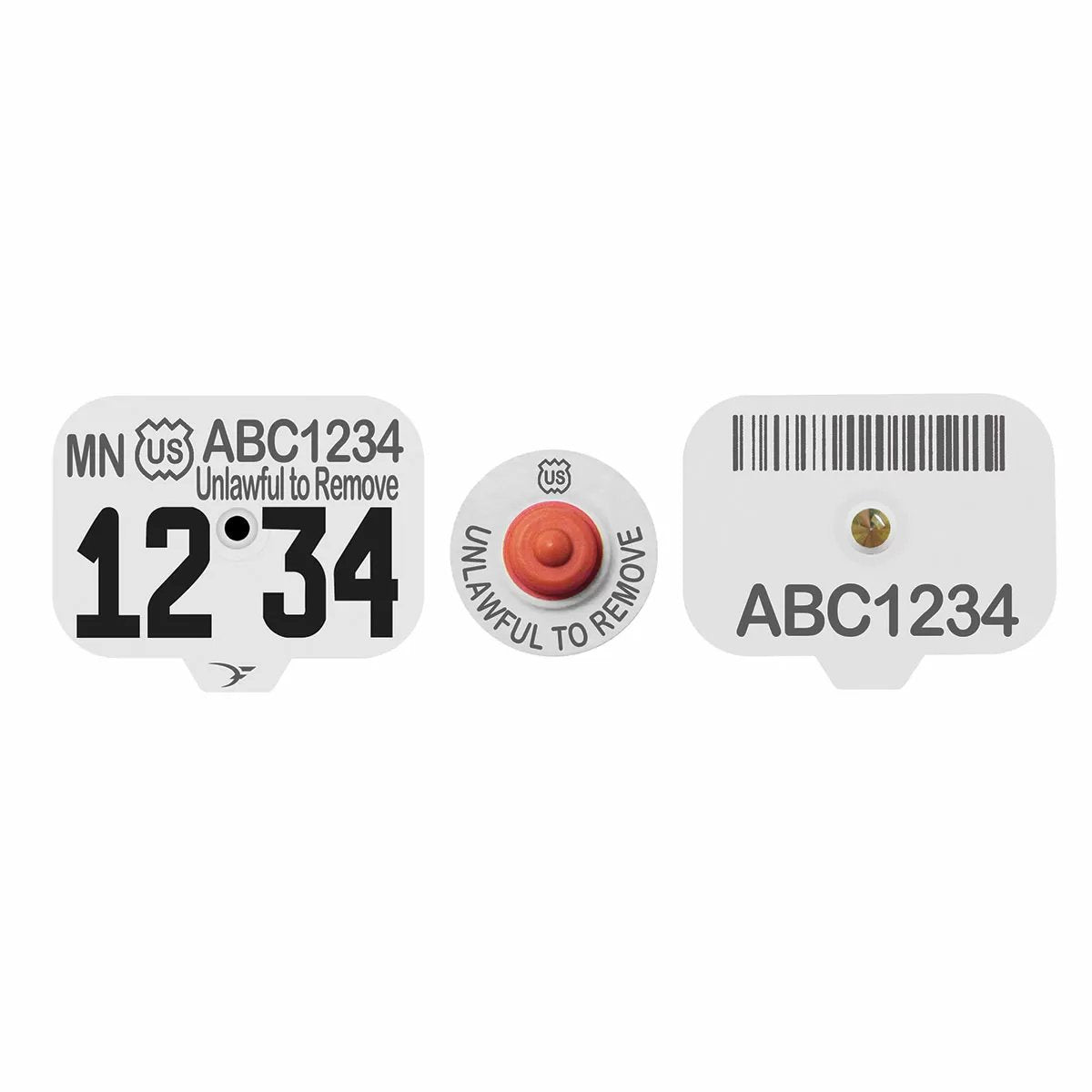 Destron Fearing™ USDA Swine Premise ID PIN Ear Tags - 25/Bag - QC Supply -