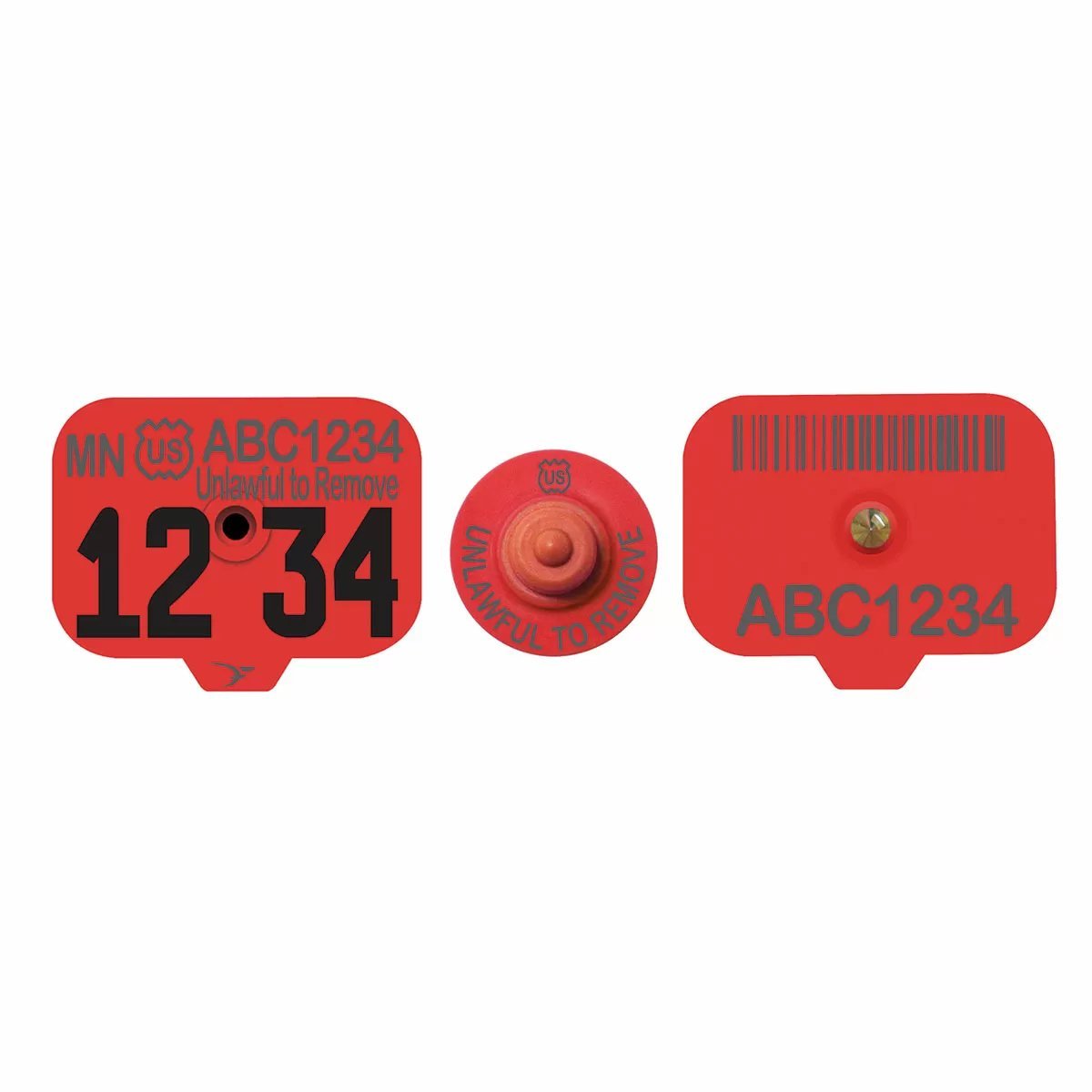 Destron Fearing™ USDA Swine Premise ID PIN Ear Tags - 25/Bag - QC Supply -