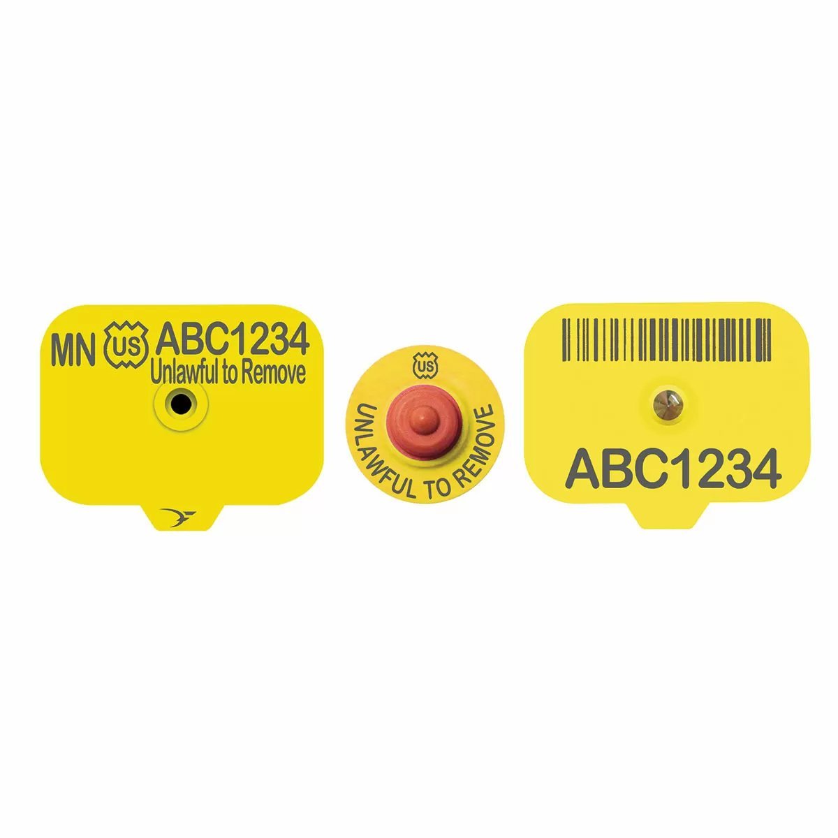 Destron Fearing™ USDA Swine Premise ID PIN Ear Tags - 25/Bag - QC Supply -