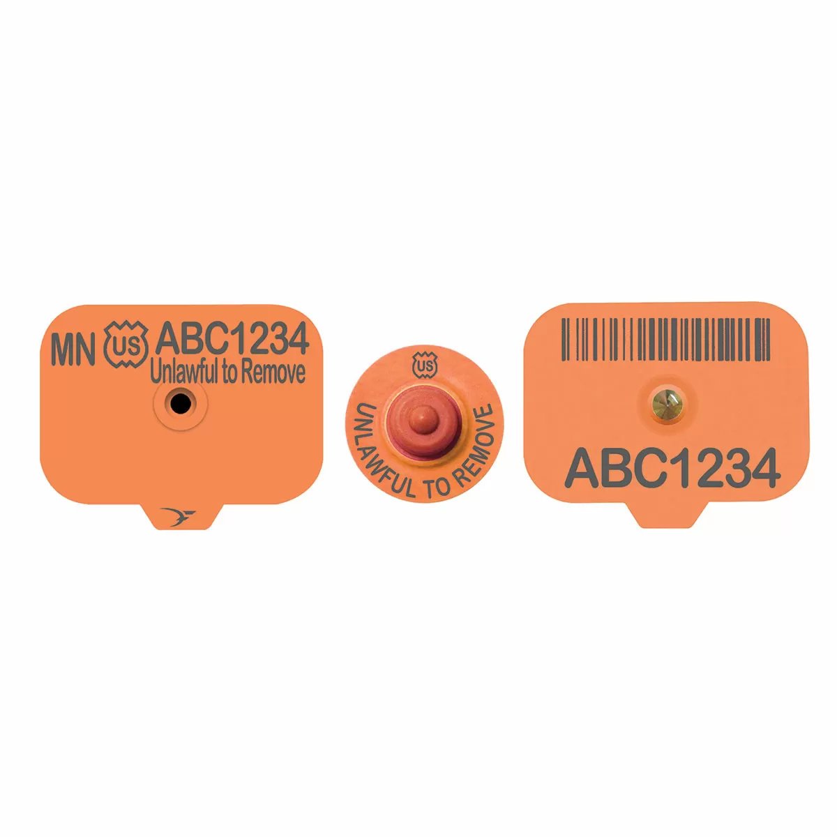Destron Fearing™ USDA Swine Premise ID PIN Ear Tags - 25/Bag - QC Supply -