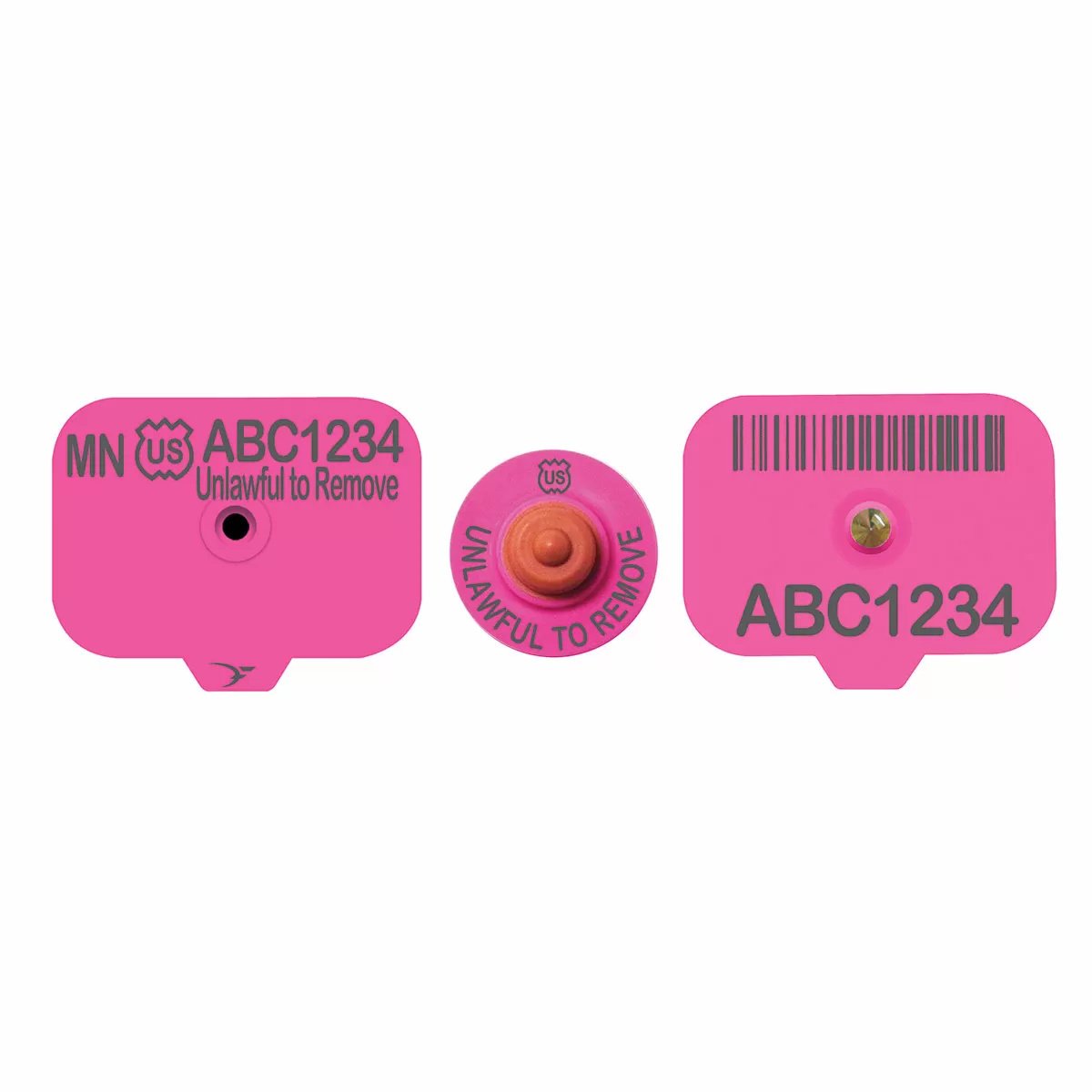 Destron Fearing™ USDA Swine Premise ID PIN Ear Tags - 25/Bag - QC Supply -