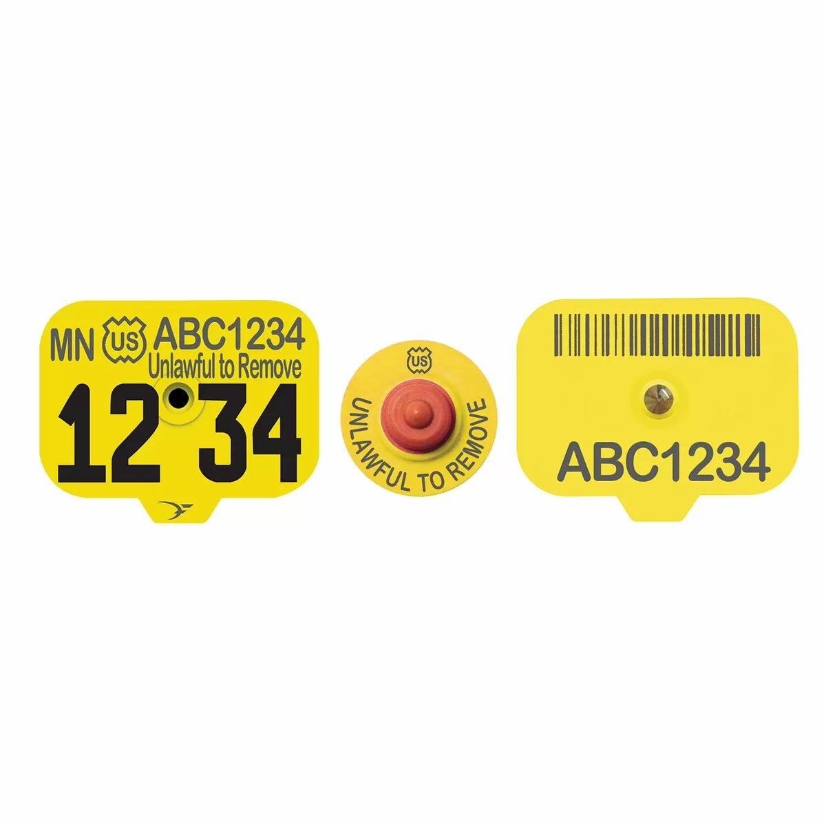 Destron Fearing™ USDA Swine Premise ID PIN Ear Tags - 25/Bag - QC Supply -
