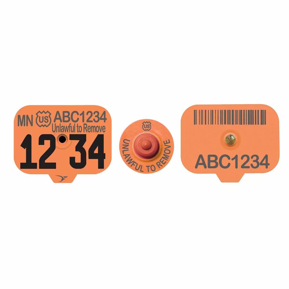 Destron Fearing™ USDA Swine Premise ID PIN Ear Tags - 25/Bag - QC Supply -