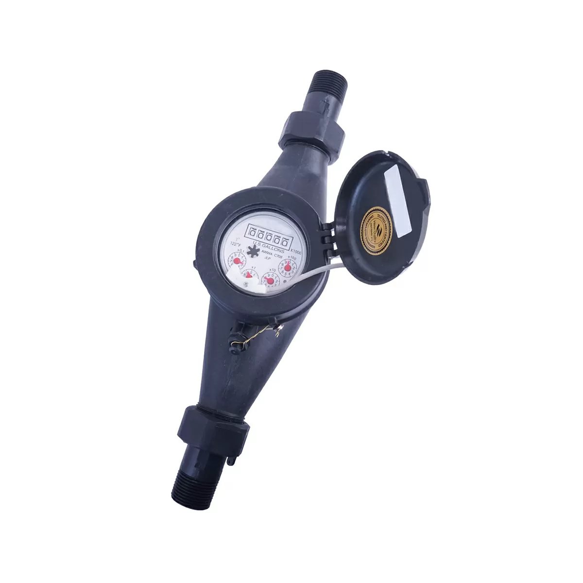 Dilution Solutions® Pulse Output Water Meter - 1" - QC Supply -