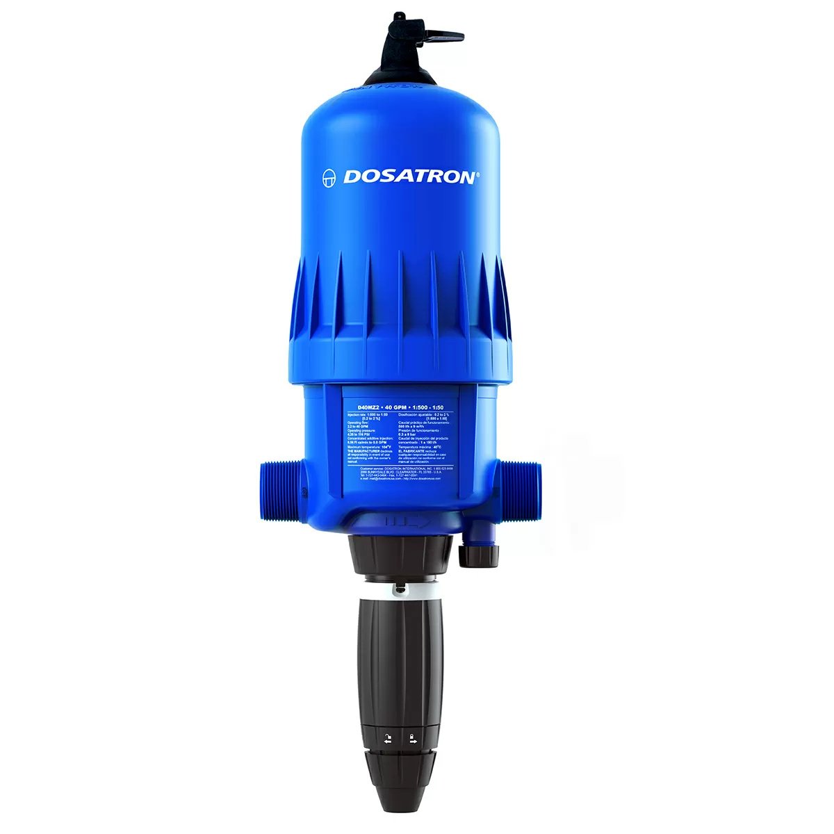 Dosatron® D40MZ2 Injector - Bypass Top - QC Supply -